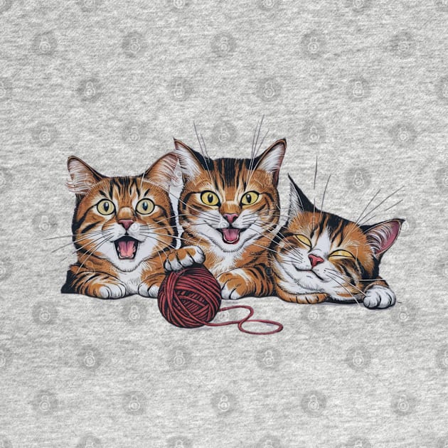 Three Cats Three Moods by hsayn.bara